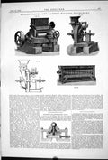 Old Print 1881 Messrs. Nagel Kaemp Milling Machinery Johnsons Slide Valve 19th