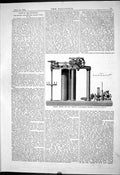 Old Engineering 1881 Scriven Vertical Plate-Bending Machine Instrumen Victorian