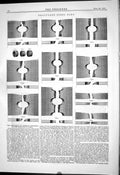 Antique Old Print 1881 Fractured Steel Bars Influence Surface Strength Steel