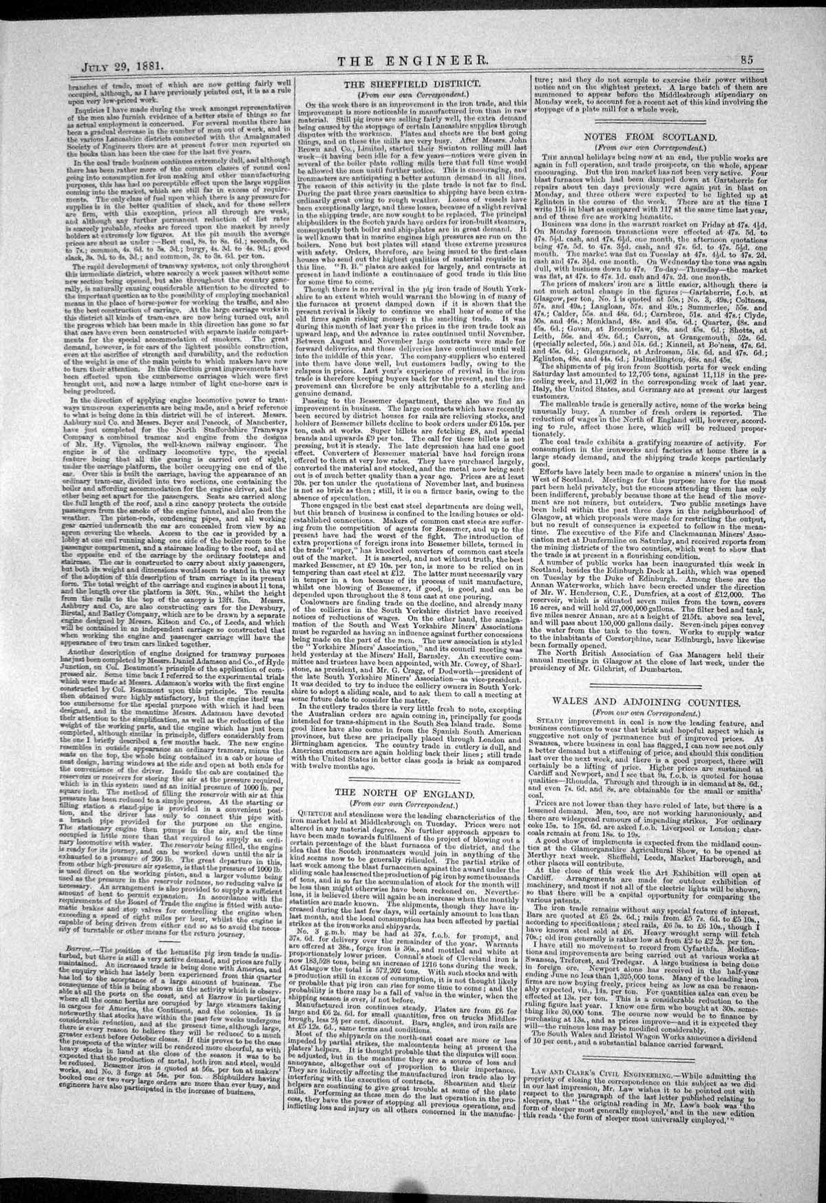 Old 1881 Machinery Hughes Morgan Boulton Harfield Abel Linley Farrar Victorian