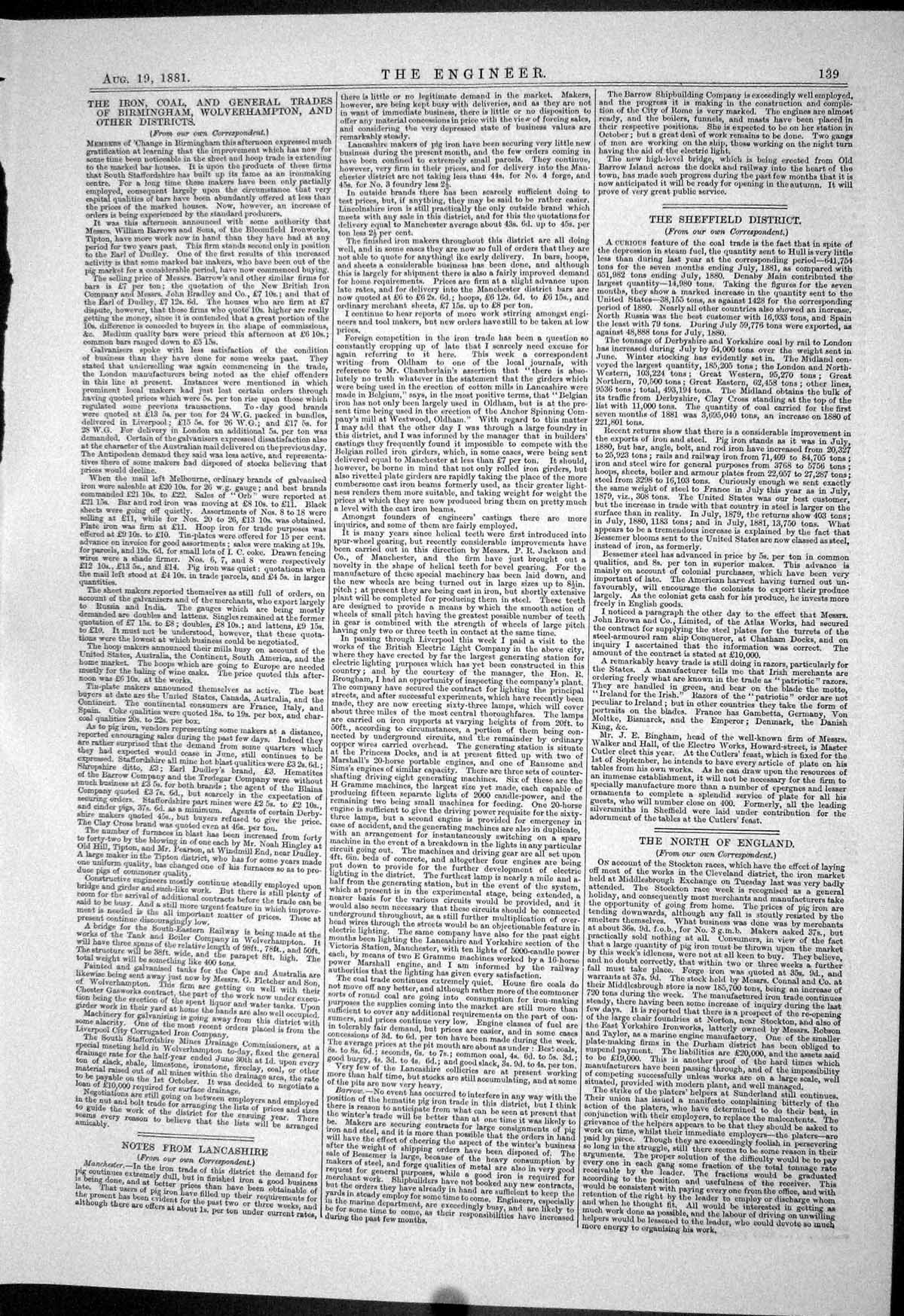 Old Engineering 1881 Machinery Smith Justice Wirth Peritt Haddan Rich Victorian