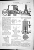 Old Engineering 1881 Nabholz Rivetting Machine Watson Patent Pumps Ra Victorian