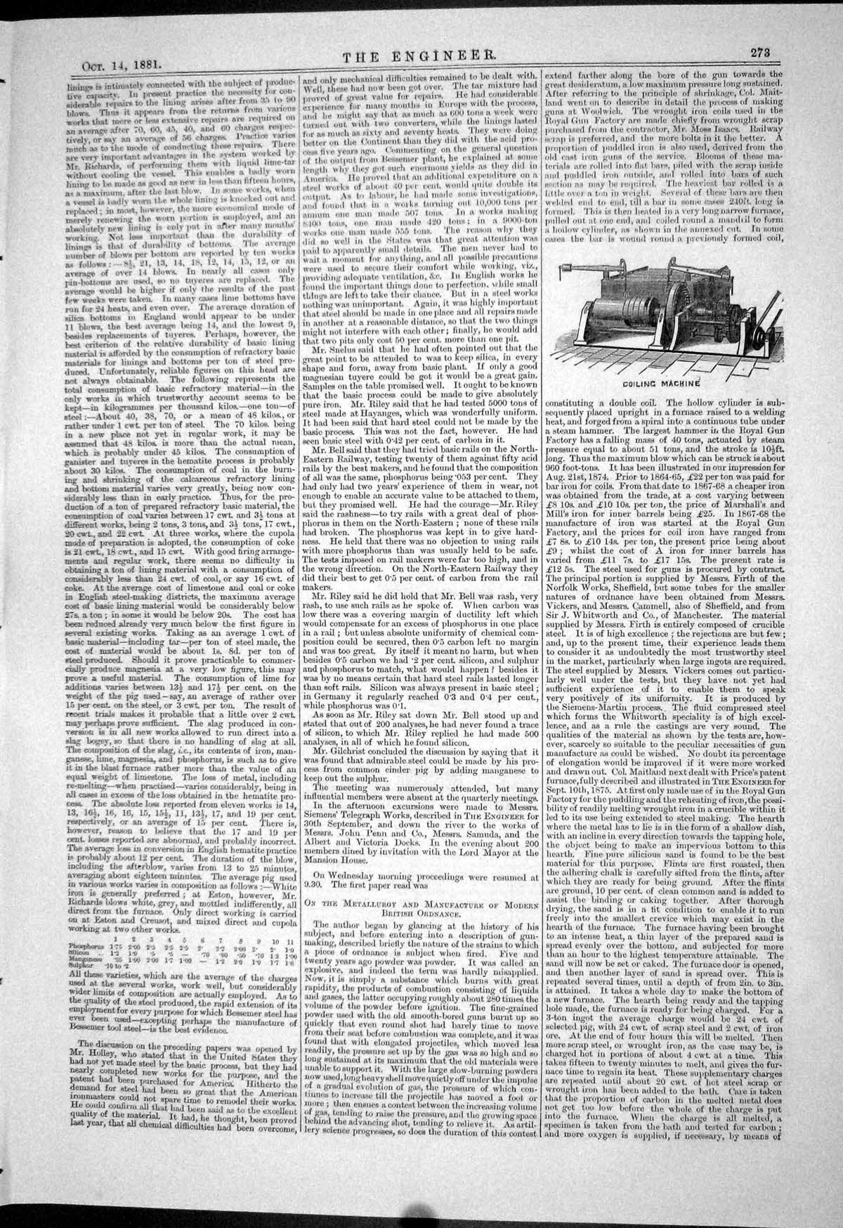 Old Engineering 1881 Coiling Machine Shrinking Machinery Boring Head Victorian