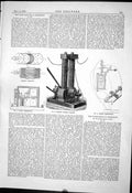 Old Engineering 1881 Edison Dynamo Machine Webermeter Paris Exhibitio Victorian