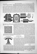 Old Print 1881 Andrews Dynamo Machine Current Indicator Paris Electrical 19th