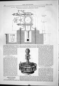 Old 1881 100-H.P. Engine System Wannieck Koeppner Berliner Leffel Gun Victorian