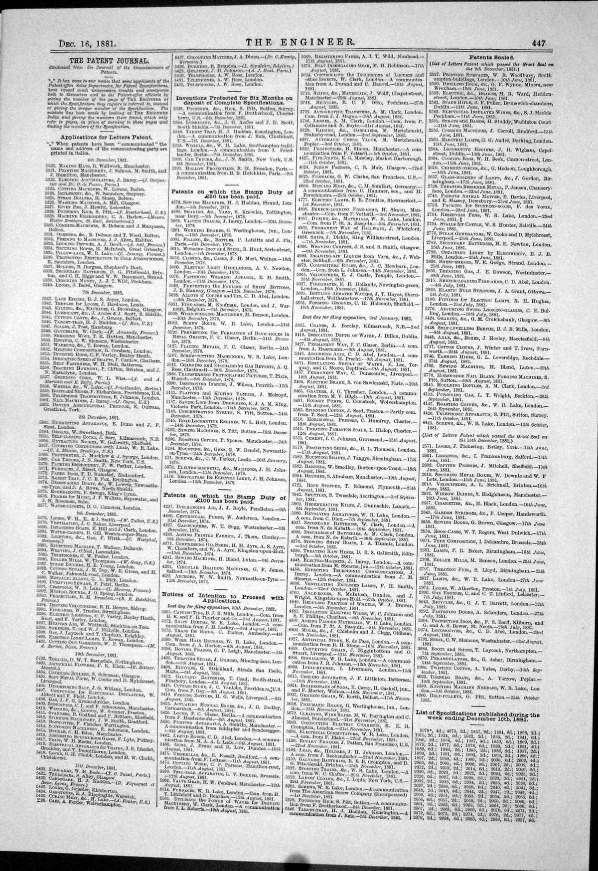Old Engineering 1881 Machinery Instruments Kirkhouse Osborne Walker D Victorian