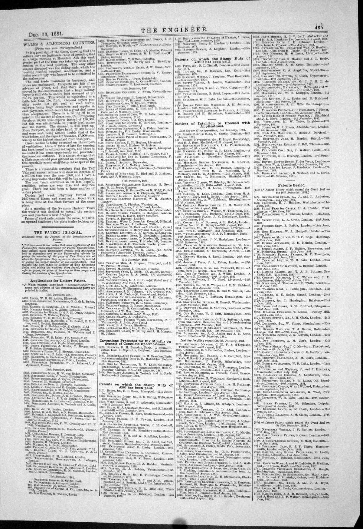 Old Engineering 1881 Machinery Instruments Timmis Lake Chisholm Highf Victorian