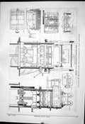 Old Print 1882 Gallas Aufderheide Moulding Machine Pfeiffer Kaiserlautern 19th