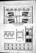 Old Edison Electric Light New York Plan Machine Room Engine Floor 188 Victorian