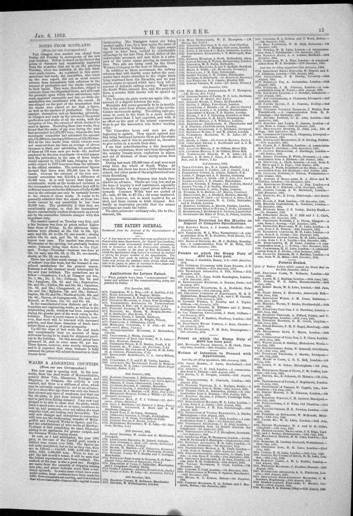 Antique Print 1882 Machinery Reduction Grain Thompson Axle-Boxes Bottomley 19th