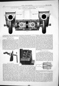 Antique Print 1882 Centrifugal Pumping Engines Servia Ship Gwynne Armature 19th