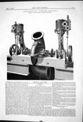Old Engineering 1882 Centrifugal Pumping Engines Allen Lambeth Machin Victorian