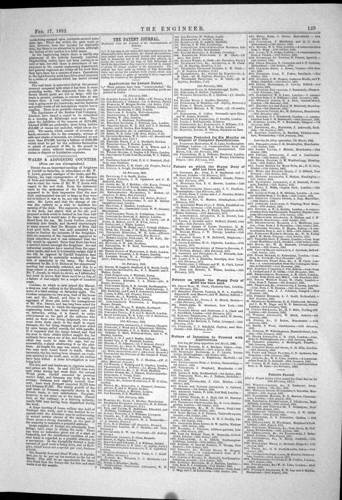 Antique Old Print 1882 Looms Hartford Shouldering Machine Ingots Steam Gauges