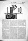 Antique Old Print Combined Mechanical Hydraulic Rivetting Machine 1882 Bergue