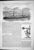 Old Print Saegoing Torpedo Boat Argentine Government Yarrow 1882 Meacock 19th