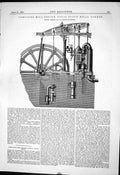 Antique Old Print Compound Mill Engine Royal Flour Mills 1882 Simpson Pimlico