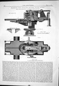Old 1882 Machine Rolling Boiler Plate Rings Machinery Daniel Adamson Victorian