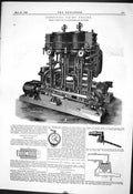 Old Print 1882 Compound Yacht Engine Copley Stud Fixer Morris Calculator 19th