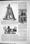 Old Print 1882 Massey Patent Iron Steam Hammer Duc Disintegrator Renshaw 19th