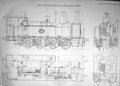 Old Print 1882 Eight Coupled Goods Engine Great Belgium Railway Diagrams 19th