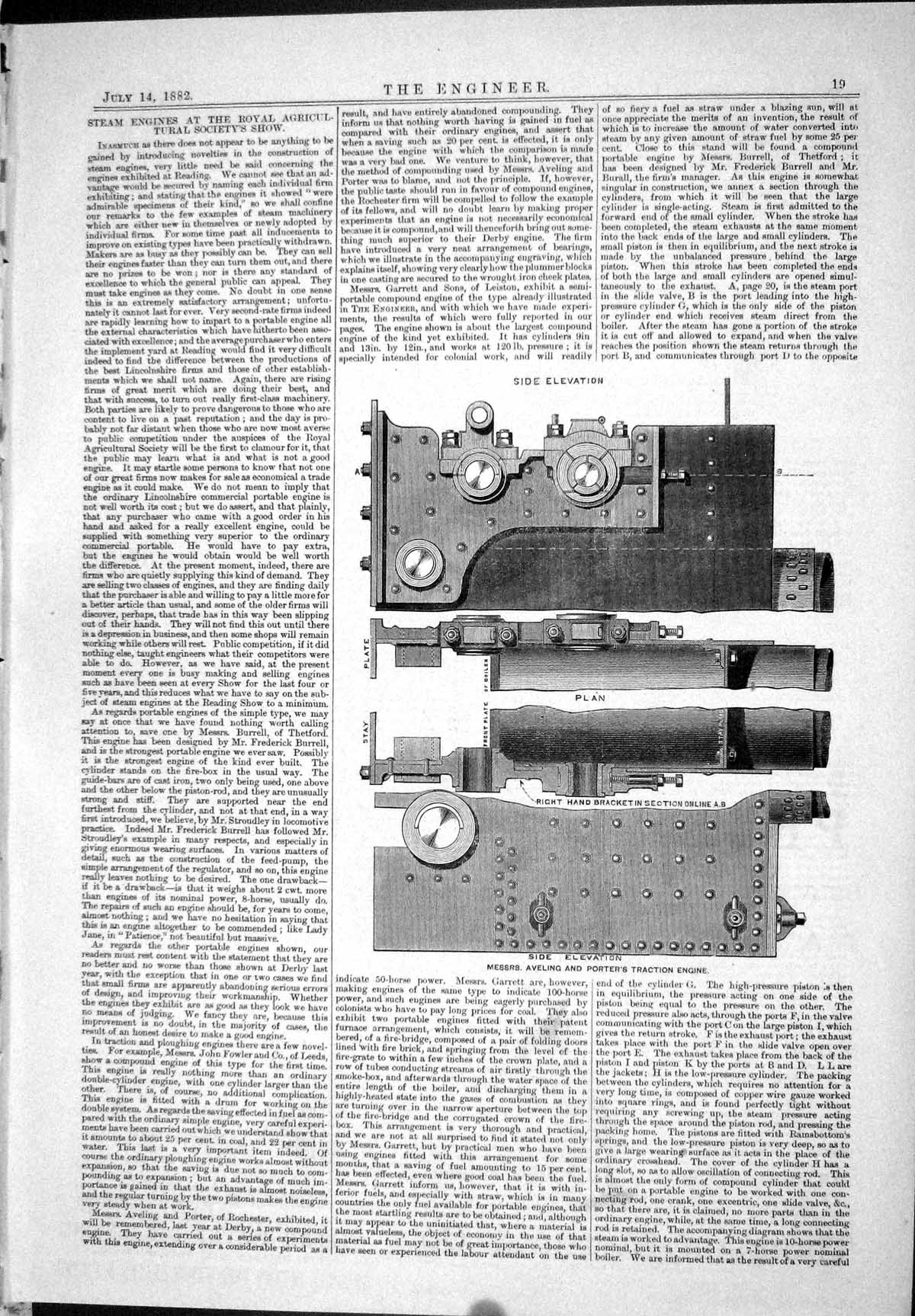 Old 1882 Aveling Porter Traction Engine Burrell Murton Turner Maldon Victorian