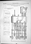 Old 1882 Engineering Compound Engines S.S. Ship Claremont Douglas Gra Victorian
