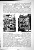 Antique Old Print 1882 Engineering Endurance Compound Armour Plate Backplate