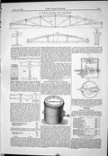 Antique Old Print 1882 Diagram Girder Young Patent Speed Indicator Machinery