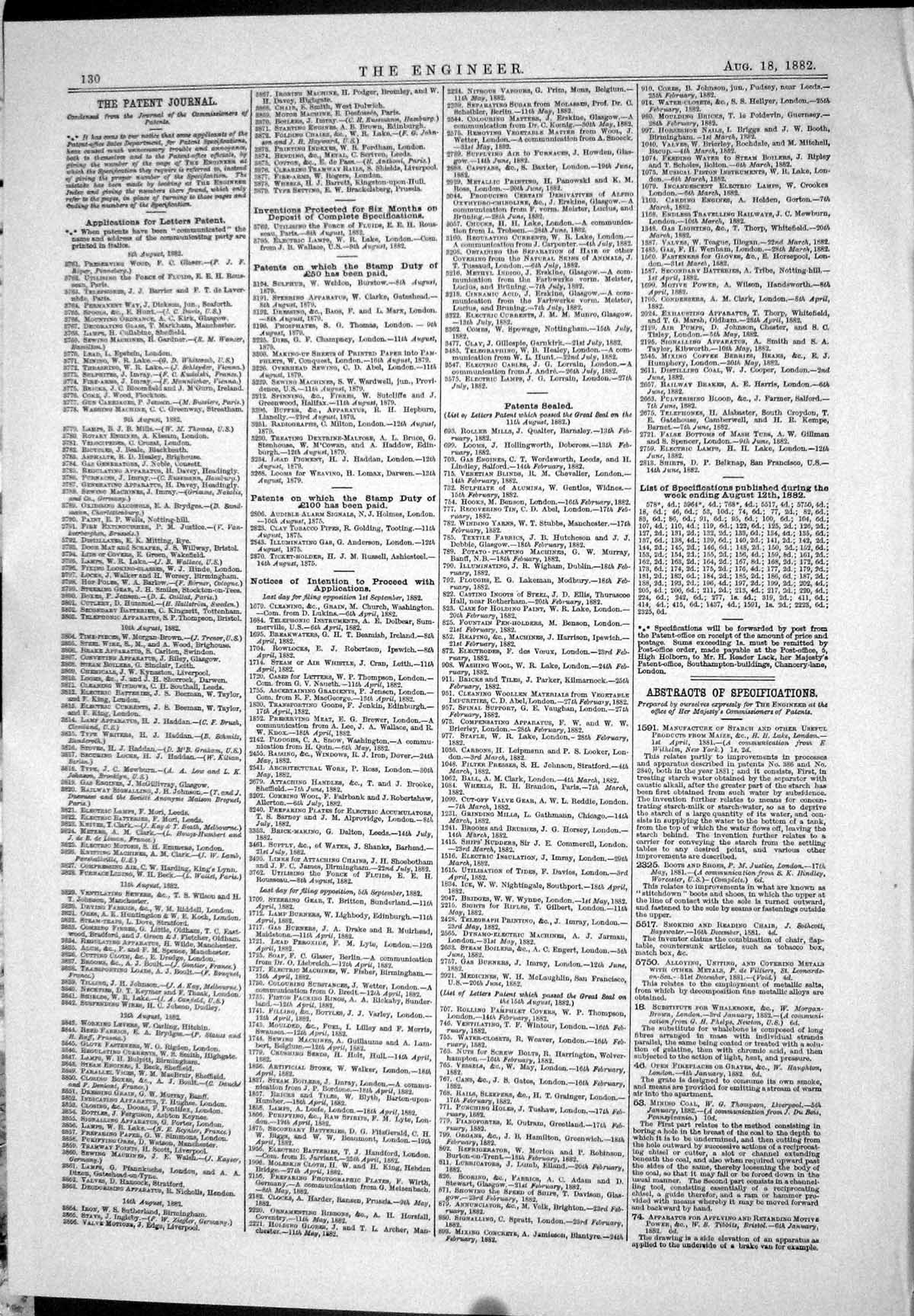 Antique Print 1882 Patents Steam Generators Jones Johnson Hansell Pim Sands