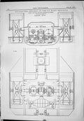 Old Print 1882 Oscillating Engines S.S. Mary Beatrice John Penn Greenwich 19th