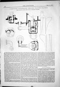 Old Print 1882 Compound Condensing Engine Halpine Patent Manlove Alliott 19th