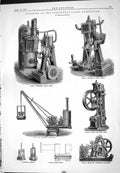 Old 1882 Engineering Cochrane Launch Engine Hodge Thompson Watson Pur Victorian
