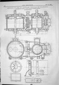 Old 1882 Engineering Engines S.S. Leerdam Details Cylinders Fyenoord Victorian