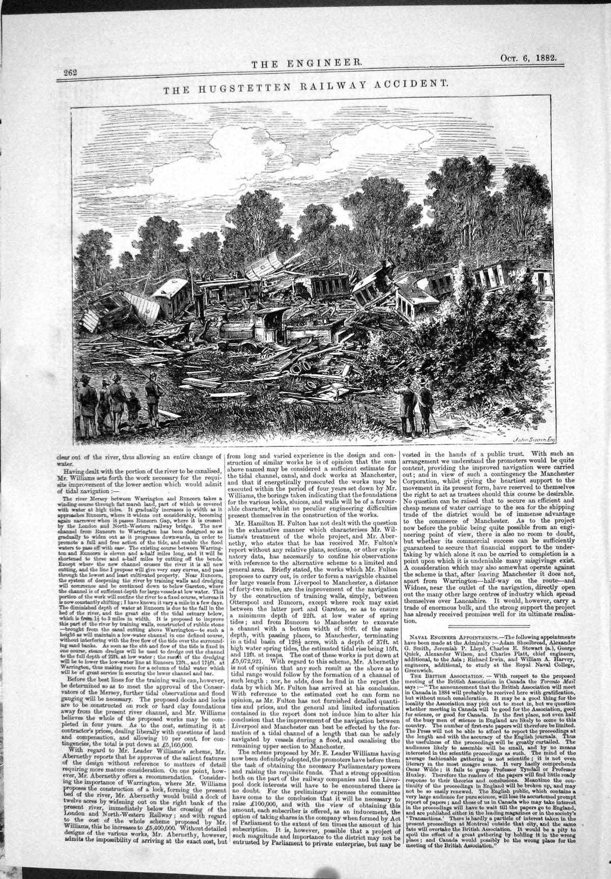 Old 1882 Engineering Hugestetten Railway Accident Diagram Position Tr Victorian