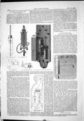 Antique Old Print 1882 Arc Electric Lamp Preece Adbank New York State Survey