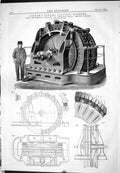 Old 1882 Engineering Gordon Dynamo Electric Machine Telegraph Greenwi Victorian