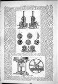 Old Print 1882 Turner Hartnell Marshal Engine Avelin Porter Church Valve 19th