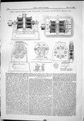 Antique Old Print 1882 Engineering Chertemps Dandeu Dynamo Electric Machine