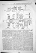 Old Print 1883 Weston Frictional Reversing Clutch Rolling Mills Machinery 19th
