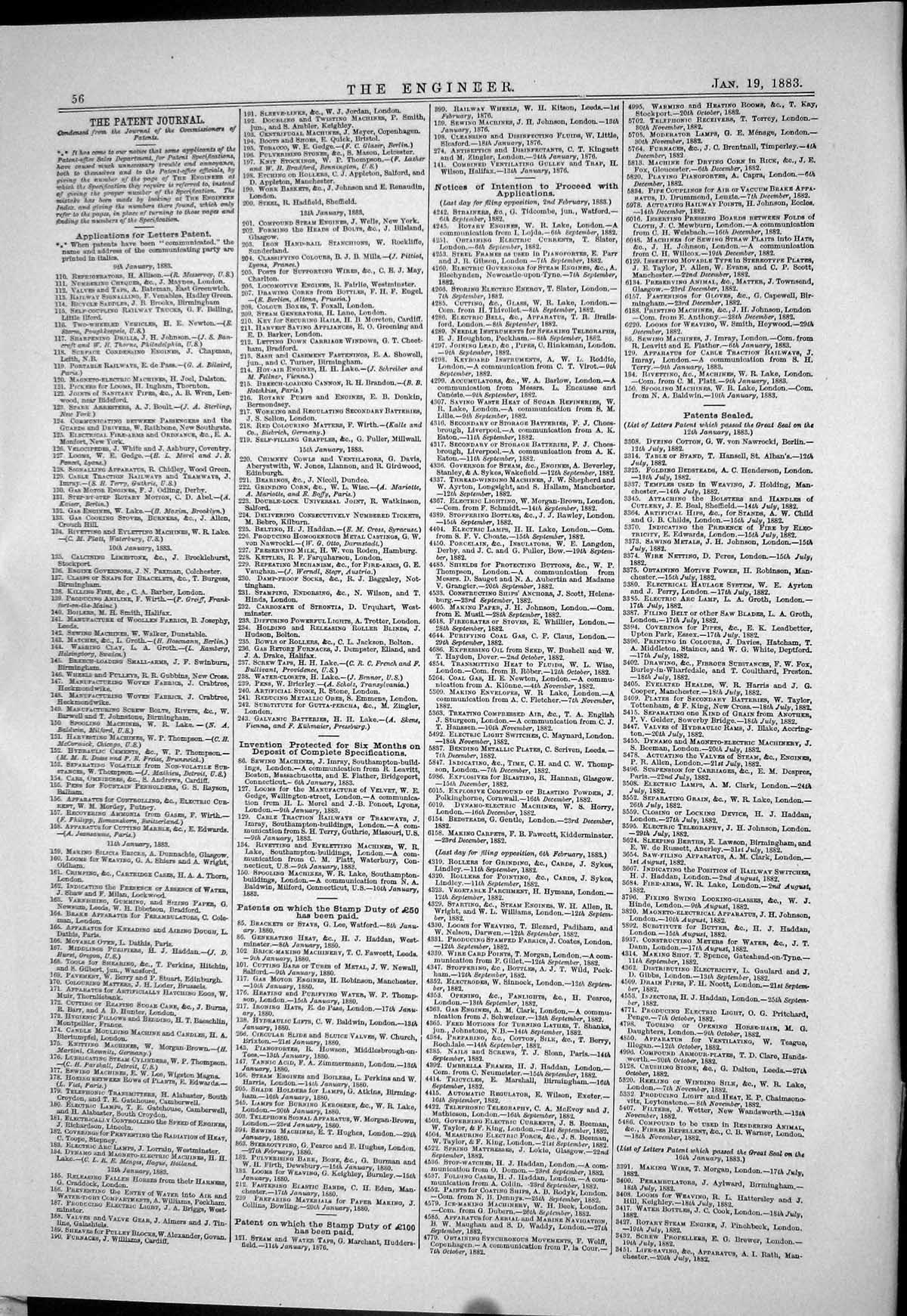 Old 1883 Patents Buchholz Allen Pentz Blyth Electric Lamps Ayrton Per Victorian
