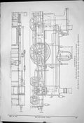 Old Print 1883 Passenger Locomotive Train Railway Danish Otto Buss Borsig 19th