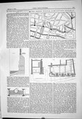 Old Print 1883 Inner Circle Completion Railway River Thames Canon Street 19th