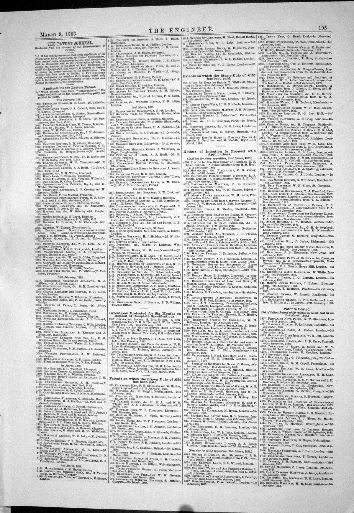 Old 1883 Patents Robertson Engines Ball Valves Cutler Duncan Pixley H Victorian