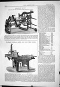 Old 1883 Friction Hoist Jones Worssam General Joiner Hand Feed Planer Victorian
