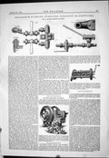 Antique Print 1883 Petroleum Furnaces Saratoff Waterworks Gen Pig Propeller