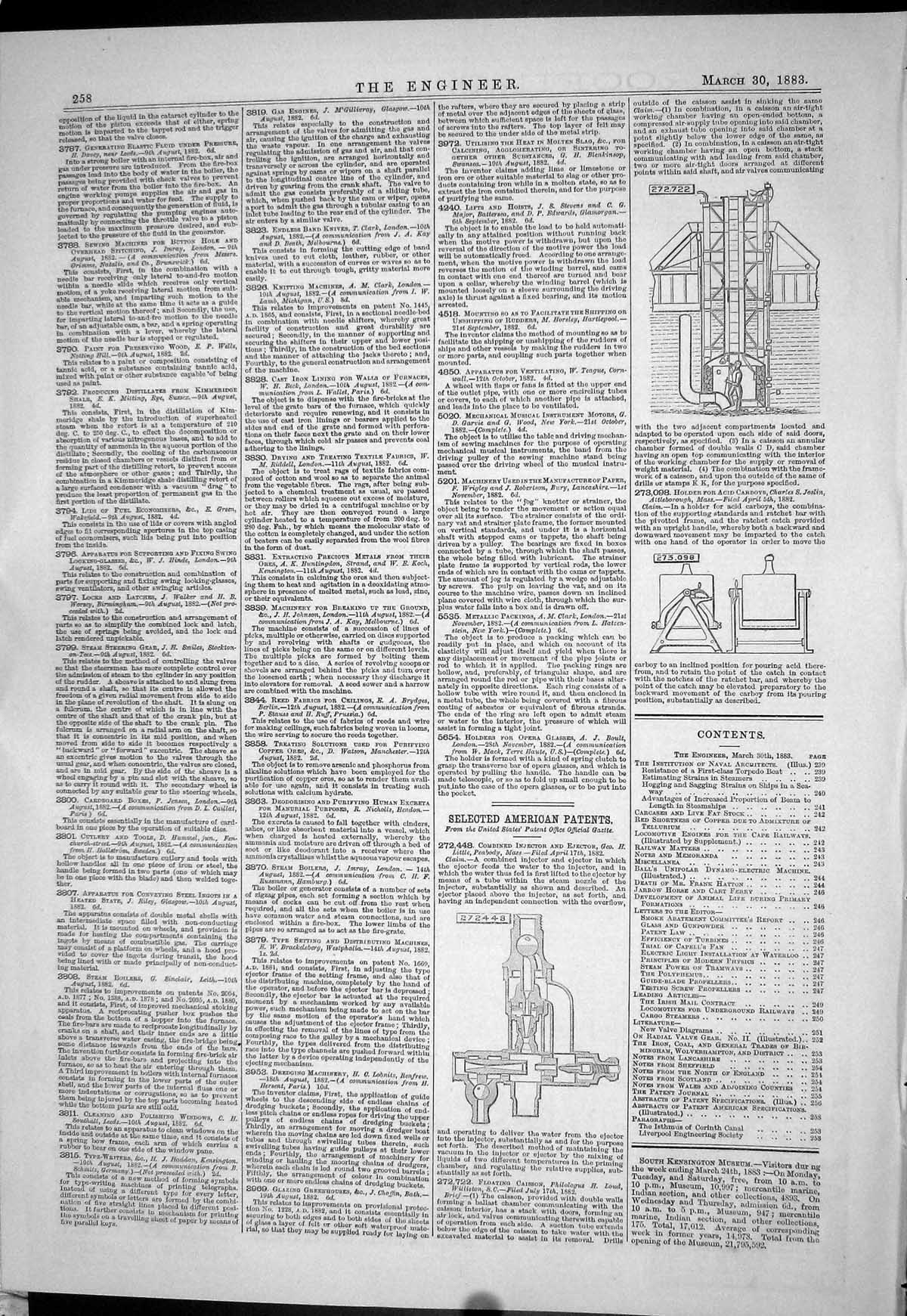 Antique Print 1883 Reversing Rail Mill Engines Cyfarthfa Ironworks Galloway