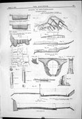 Antique Old Print 1883 Roads Switzerland Roman Buttenberg Ravine Promontogne