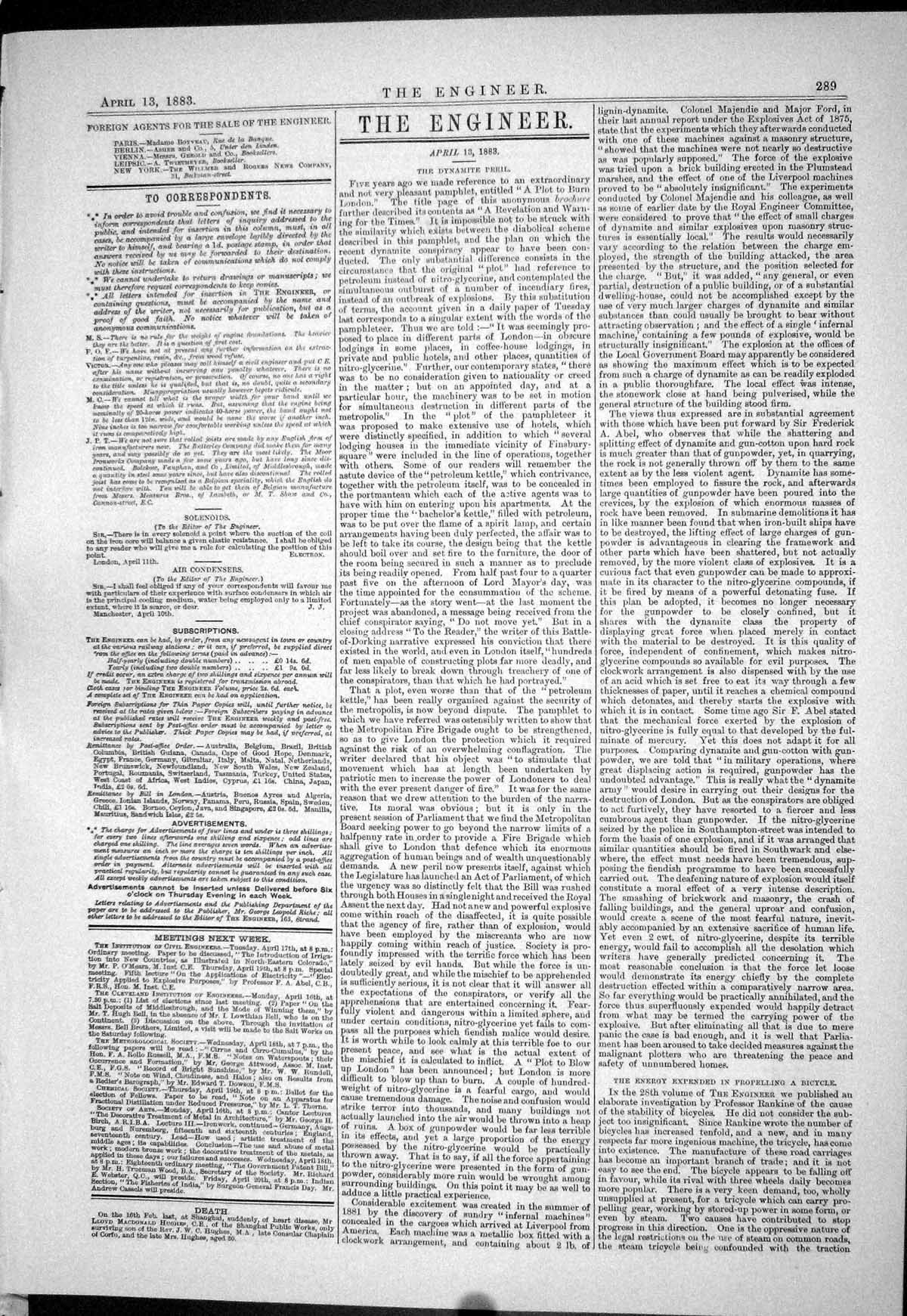 Old Unarmoured Navies England France Flexible Pipe Thames Water 1883 Victorian