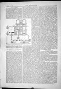 Old Print 1883 Gas Engine Machinery Frost Great Eastern Railway Worsdell 19th